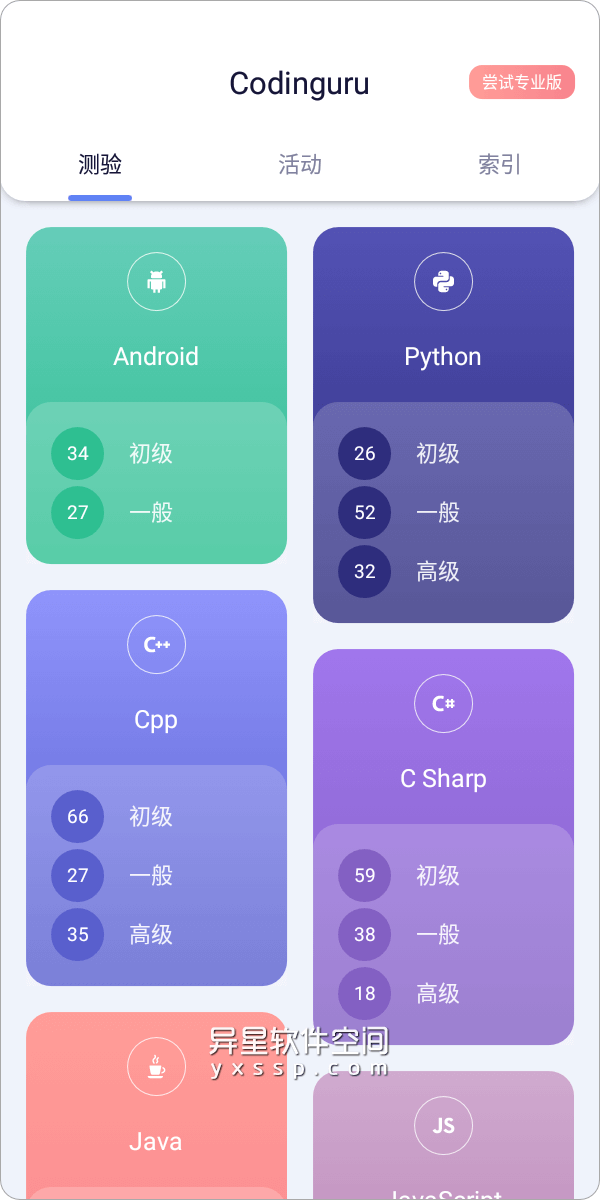 Codinguru Pro v3.0.3 for Android 解锁付费专业版 「汉化版」—— 一款学习和测试各种编程语言知识的应用-编程语言, 编程, 测试, 学习, python, Codinguru