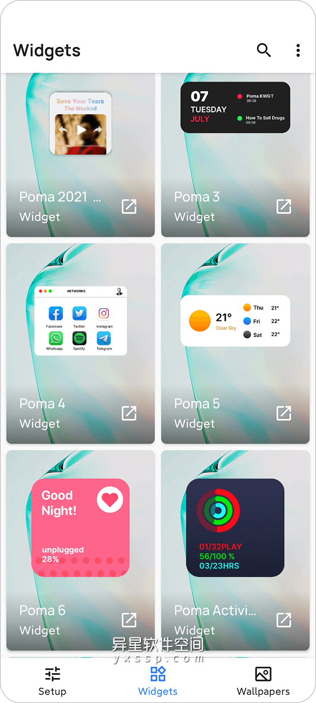 Poma KWGT Pro v1.7 P for Android 已付费版 —— 受到最新 iOS14 启发而制作的精美 KWGT 小部件包-美化, 小部件包, 小部件, 小工具包, 小工具, Poma KWGT, Poma, KWGT, IOS