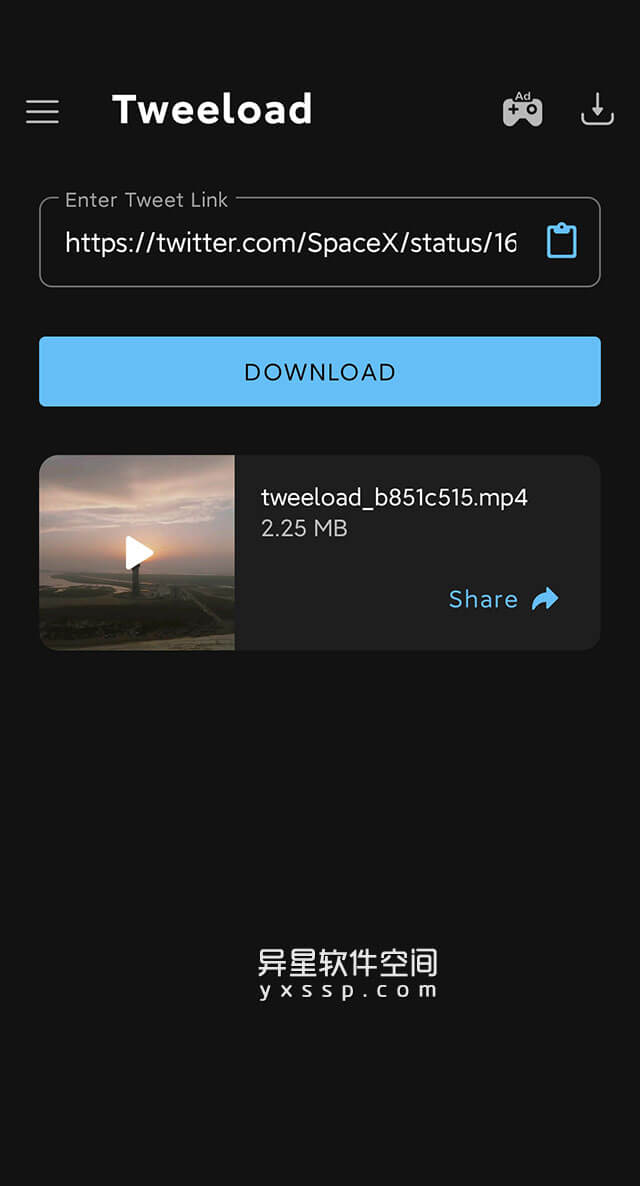 Tweeload v1.32 for Android 解锁专业版 —— 让您一键轻松从 Twitter 下载视频和 GIF 文件-视频下载器, 视频, 下载视频, 下载, TwitterTwitter, Tweeload